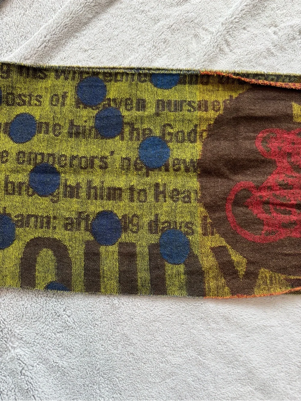 Walter Van Beirendonck Monkey King Journey To The West Woven Scarf Rare 66”